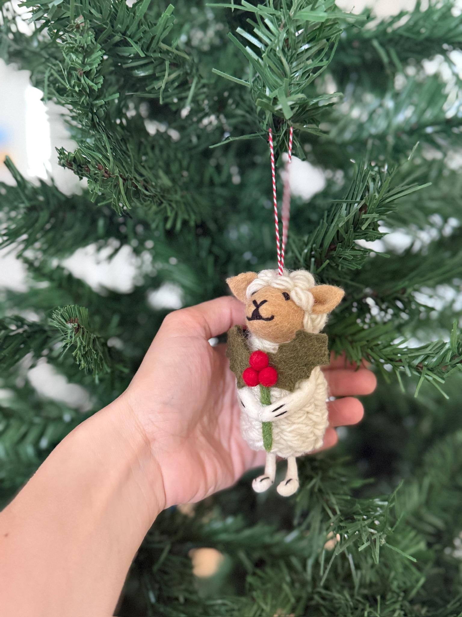 Weihnachtsanhänger Schaf I Christbaumschmuck I Weihnachtsdeko I Winter Weihnachtsbaum I Weihnachtsschaf
