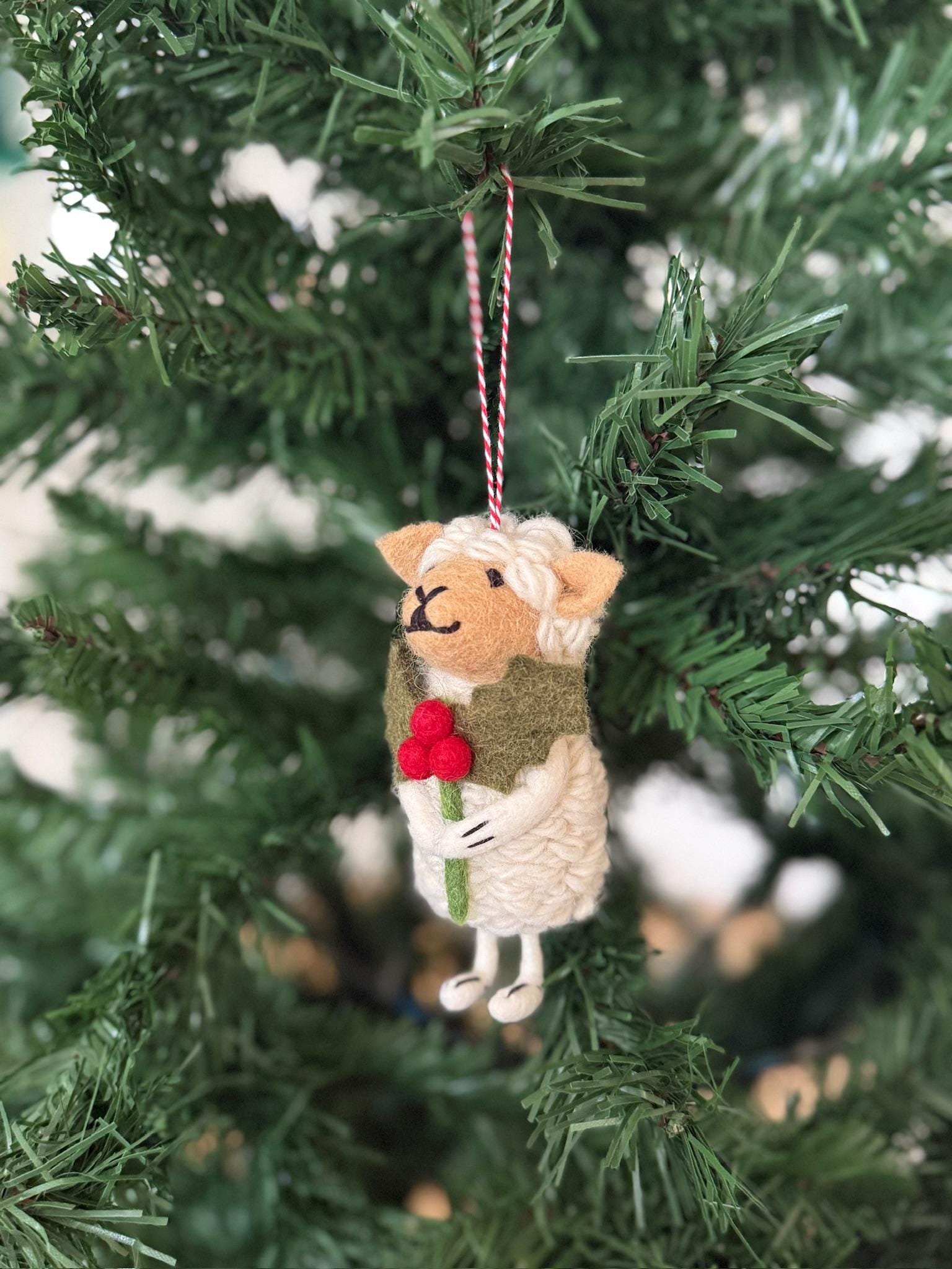 Weihnachtsanhänger Schaf I Christbaumschmuck I Weihnachtsdeko I Winter Weihnachtsbaum I Weihnachtsschaf