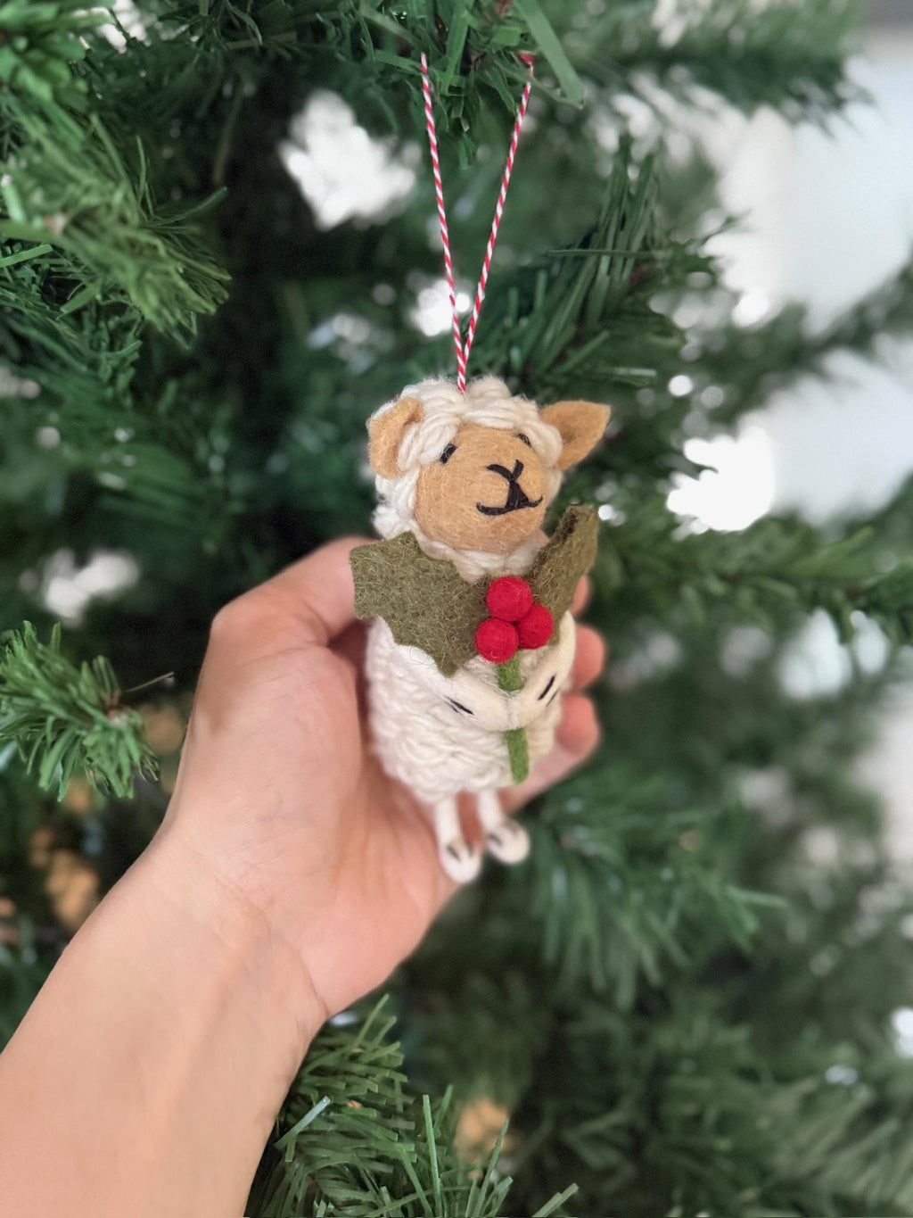 Weihnachtsanhänger Schaf I Christbaumschmuck I Weihnachtsdeko I Winter Weihnachtsbaum I Weihnachtsschaf