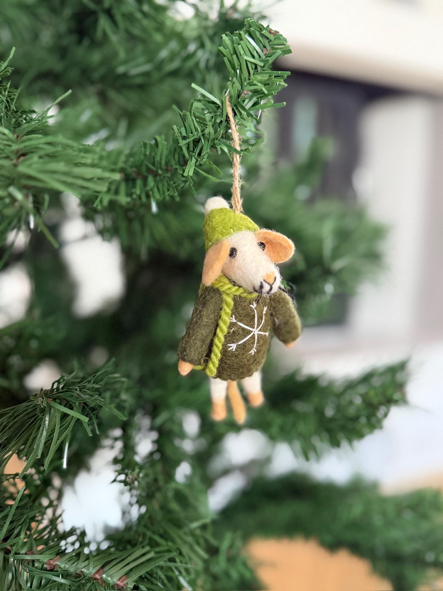 Weihnachtsanhänger Maus I Christbaumschmuck Weihnachtsdeko I Winter Weihnachtsbaum I Weihnachtsmaus