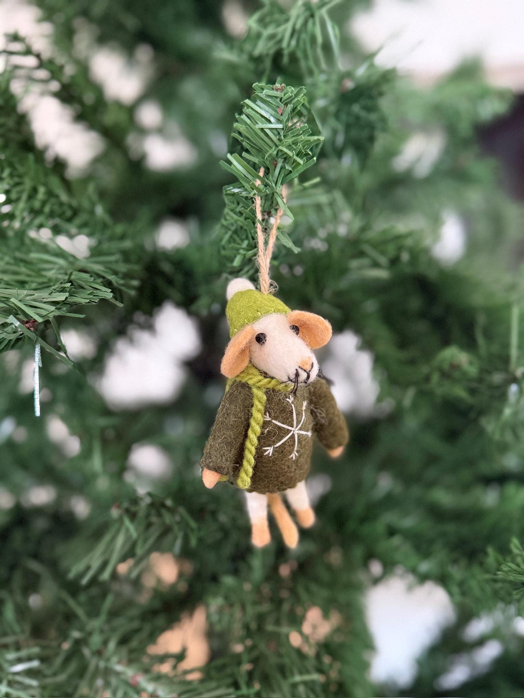 Weihnachtsanhänger Maus I Christbaumschmuck Weihnachtsdeko I Winter Weihnachtsbaum I Weihnachtsmaus