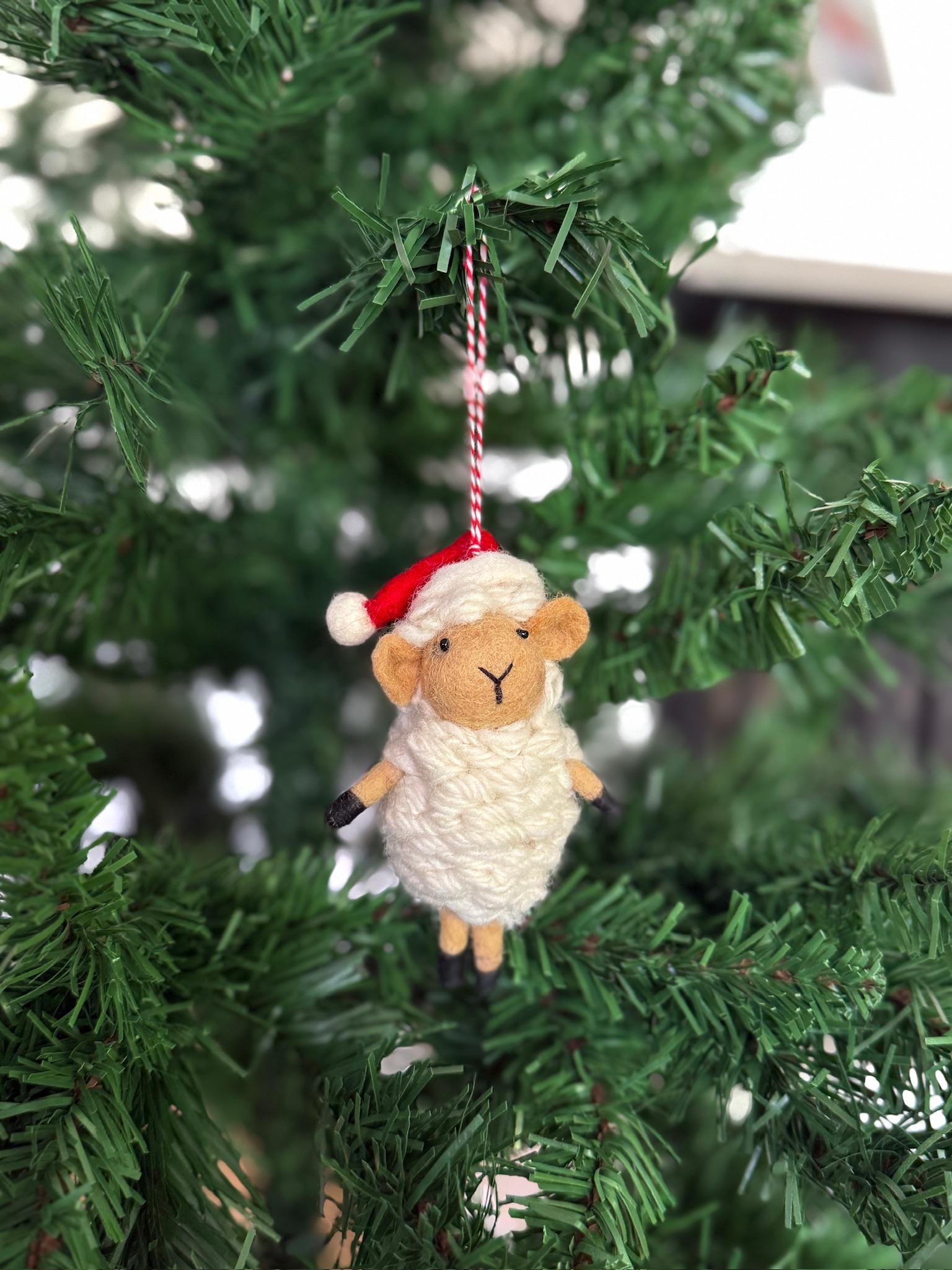 Weihnachtsanhänger Schaf I Christbaumschmuck Weihnachtsdeko I Winter Weihnachtsbaum I Weihnachtsschaf