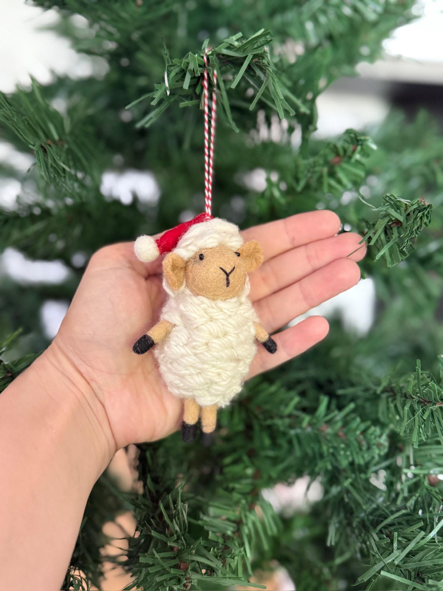 Weihnachtsanhänger Schaf I Christbaumschmuck Weihnachtsdeko I Winter Weihnachtsbaum I Weihnachtsschaf