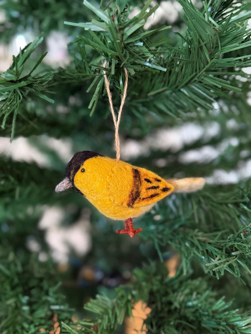Filzanhänger Erlenzeisig I Christbaumschmuck I Weihnachtsdeko I Winterdeko I Weihnachtsbaum I Frühlingsdeko I Vogeldeko I Naturdeko I Fair