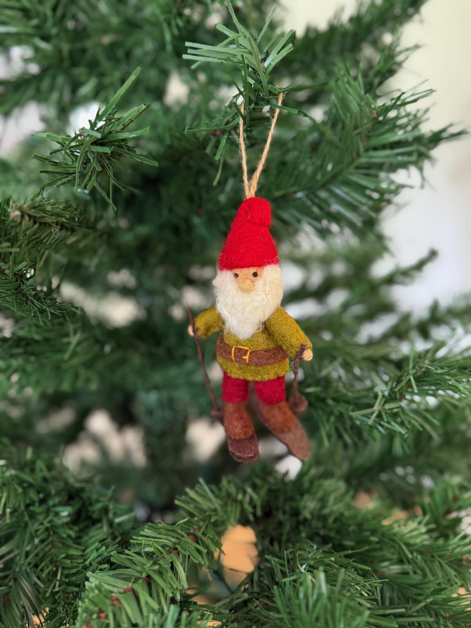 Weihnachtsanhänger Zwerg I Skifahrer I Christbaumschmuck Weihnachtsdeko I Weihnachtsbaum I Alpin I Wichtel