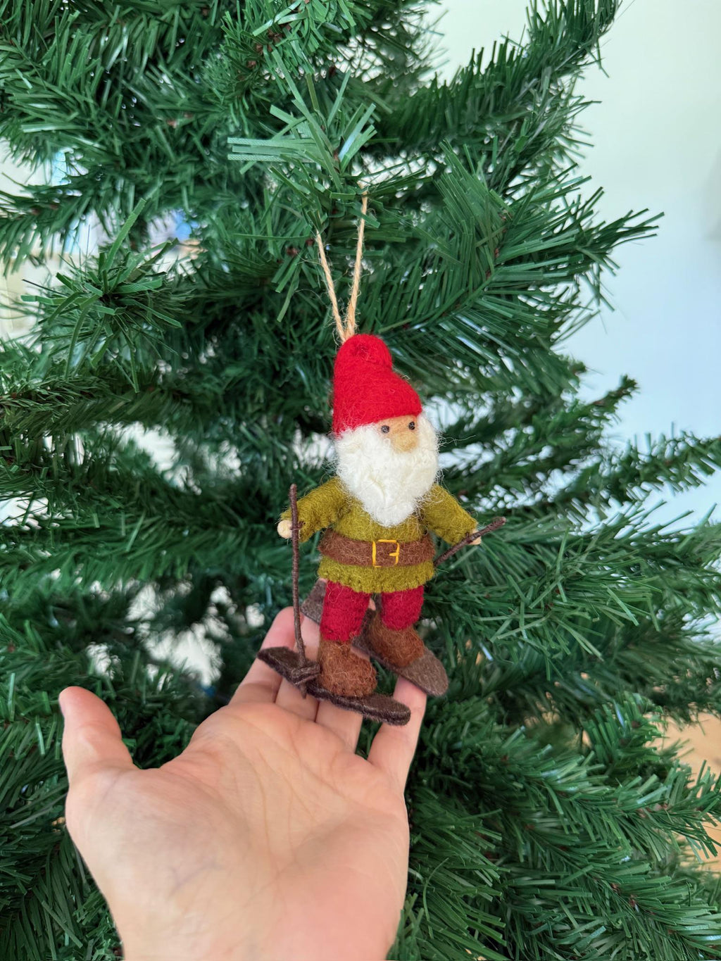 Weihnachtsanhänger Zwerg I Skifahrer I Christbaumschmuck Weihnachtsdeko I Weihnachtsbaum I Alpin I Wichtel