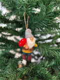Weihnachtsanhänger Zwerg mit Fliegenpilz I Wichtel I Christbaumschmuck Weihnachtsdeko I Weihnachtsbaum I Weihnachtswichtel I Weihnachtszwerg
