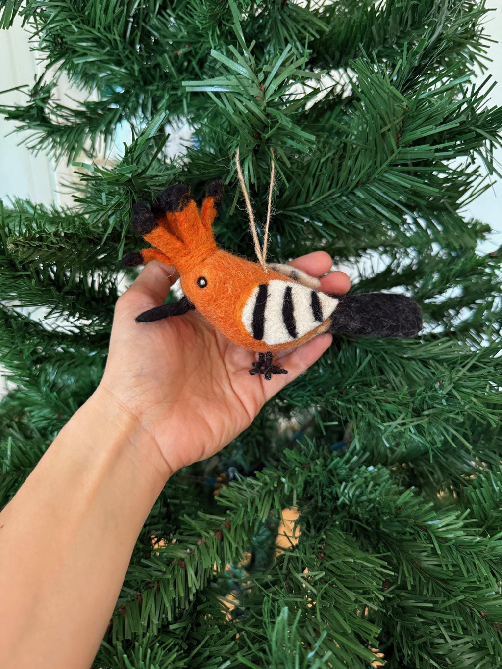 Filzanhänger Wiedehopf I Christbaumschmuck I Weihnachtsdeko I Winterdeko I Weihnachtsbaum I Frühlingsdeko I Vogeldeko I Naturdeko I Fair