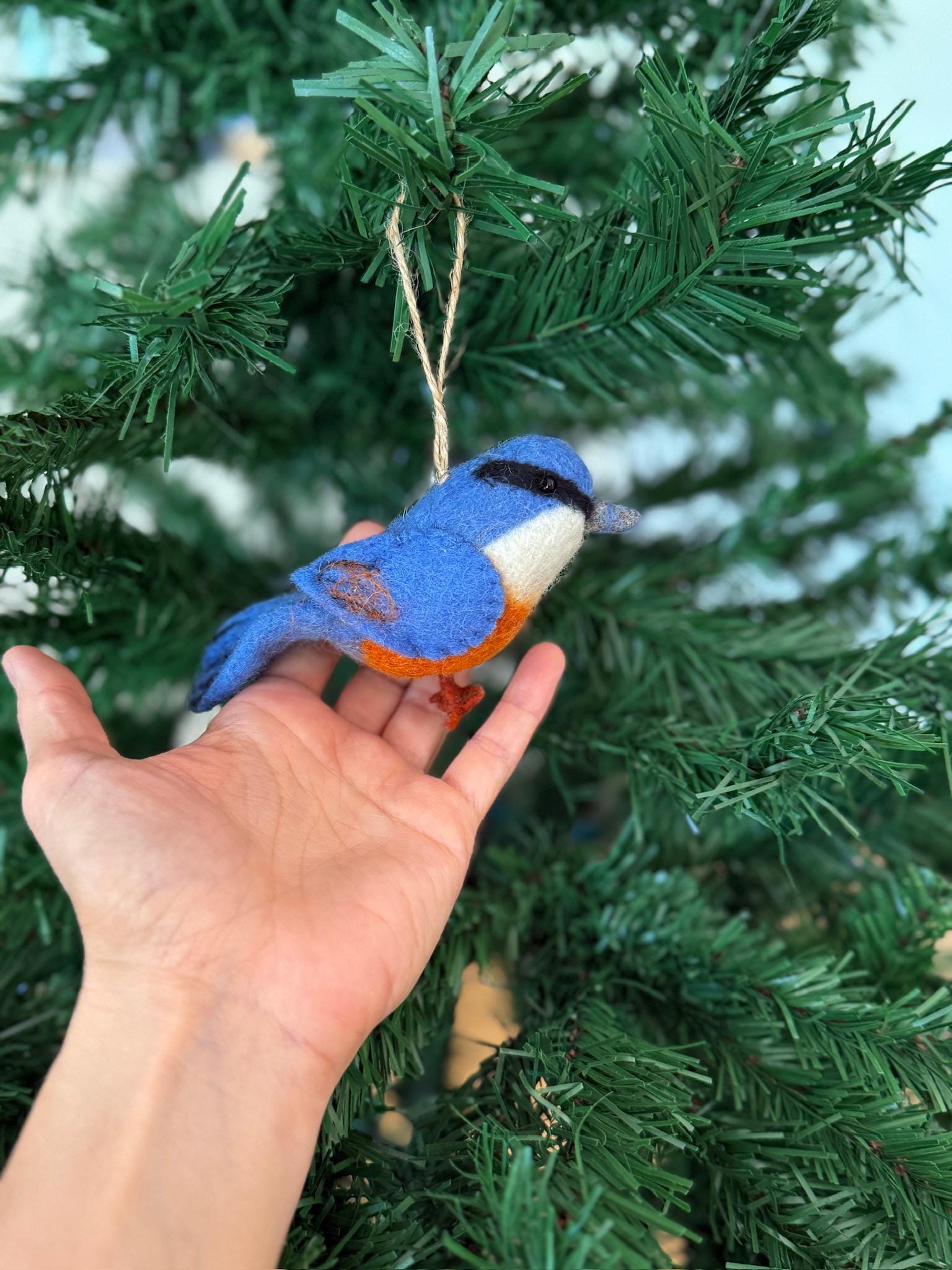 Filzanhänger Kleiber I Christbaumschmuck I Weihnachtsdeko I Winterdeko I Weihnachtsbaum I Frühlingsdeko I Vogeldeko I Naturdeko I Fair