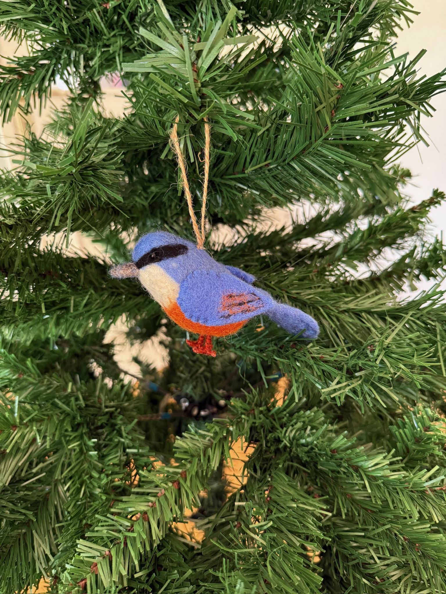 Filzanhänger Kleiber I Christbaumschmuck I Weihnachtsdeko I Winterdeko I Weihnachtsbaum I Frühlingsdeko I Vogeldeko I Naturdeko I Fair