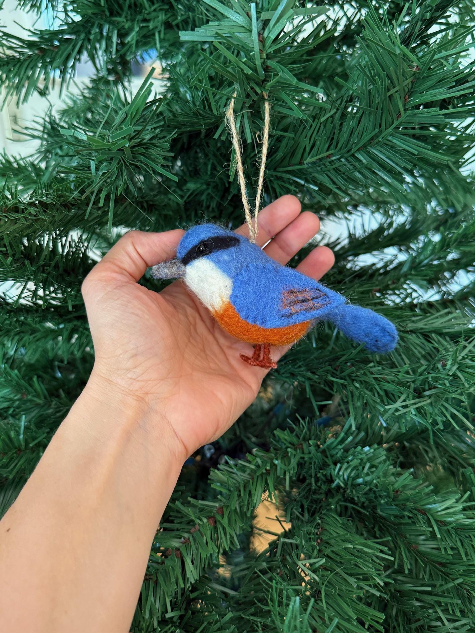 Filzanhänger Kleiber I Christbaumschmuck I Weihnachtsdeko I Winterdeko I Weihnachtsbaum I Frühlingsdeko I Vogeldeko I Naturdeko I Fair