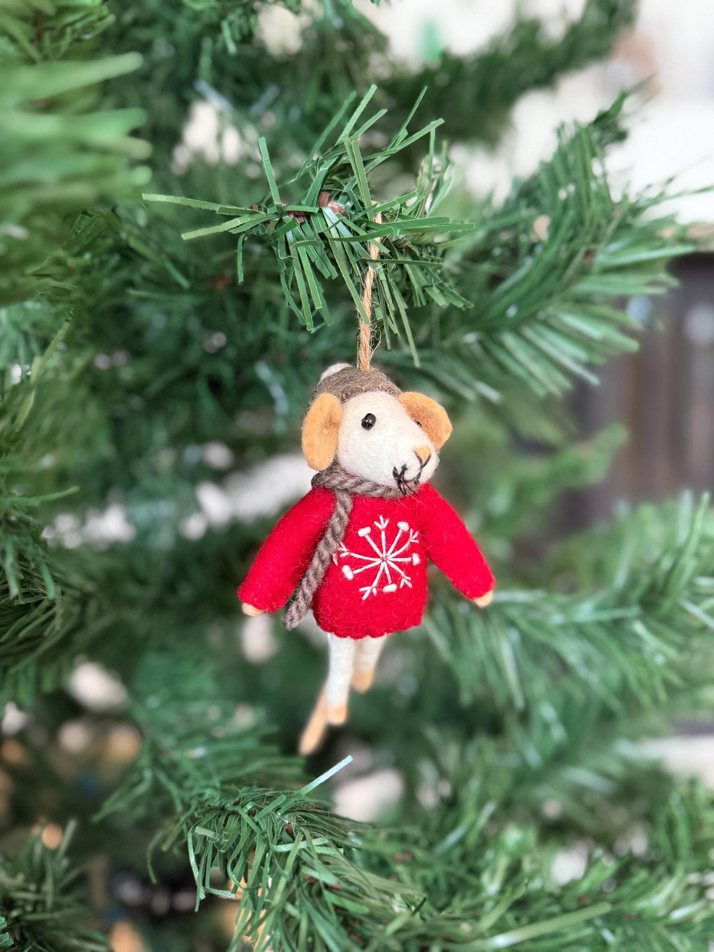 Weihnachtsanhänger Maus I Christbaumschmuck Weihnachtsdeko I Winter Weihnachtsbaum I Weihnachtsmaus