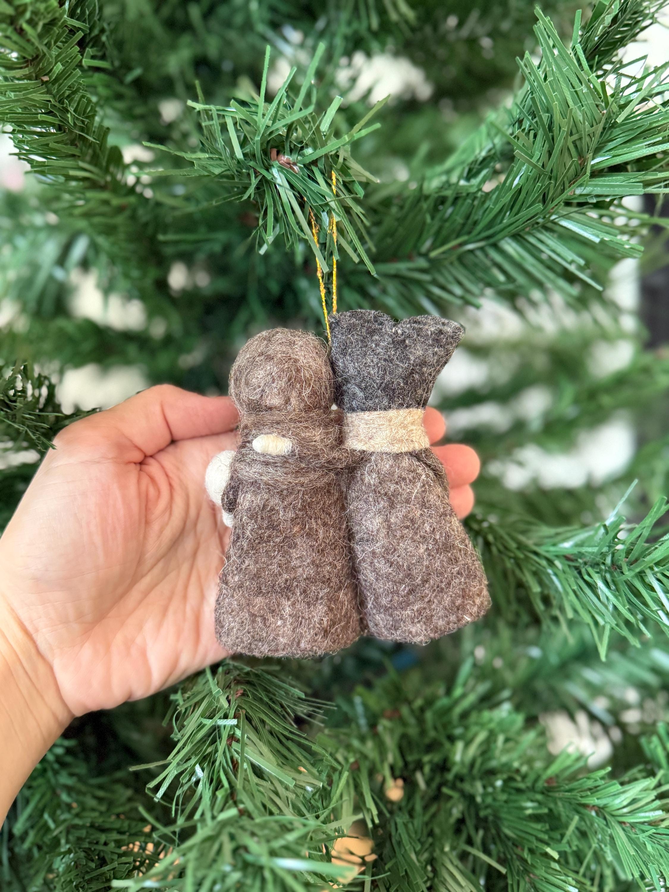 Weihnachtsanhänger Maria und Josef I Christbaumschmuck Weihnachtsdeko I Winter Weihnachtsbaum I Heilige Familie