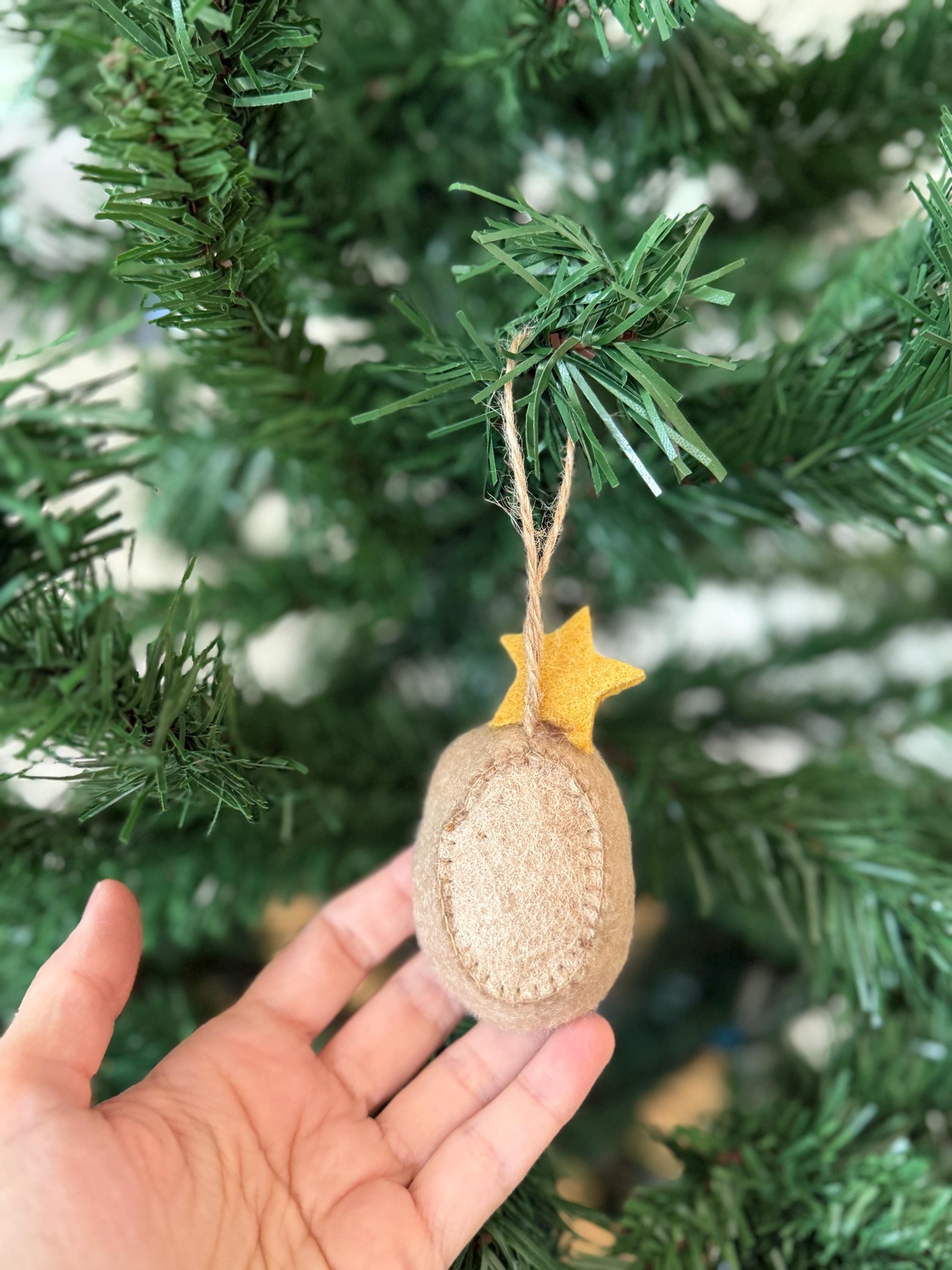Weihnachtsanhänger Jesuskund in der Krippe I Christbaumschmuck Weihnachtsdeko I Winter Weihnachtsbaum I Baby I Krippe I Wiege I Heiland