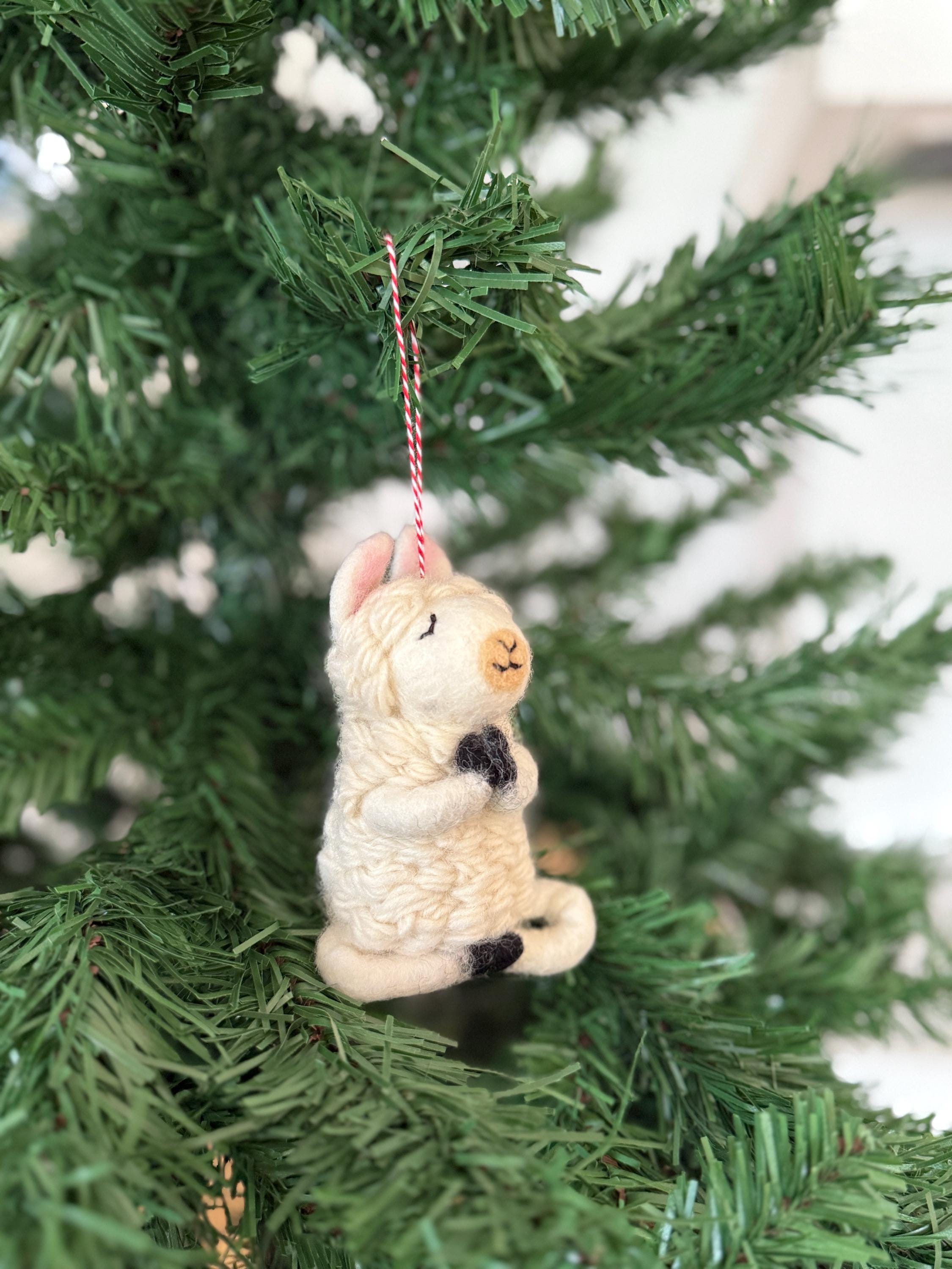 Anhänger Yoga Lama I Weihnachtslama I Weihnachtsanhänger I Christbaumschmuck I Weihnachtsdeko I Weihnachtsbaum I Weihnachtslama I