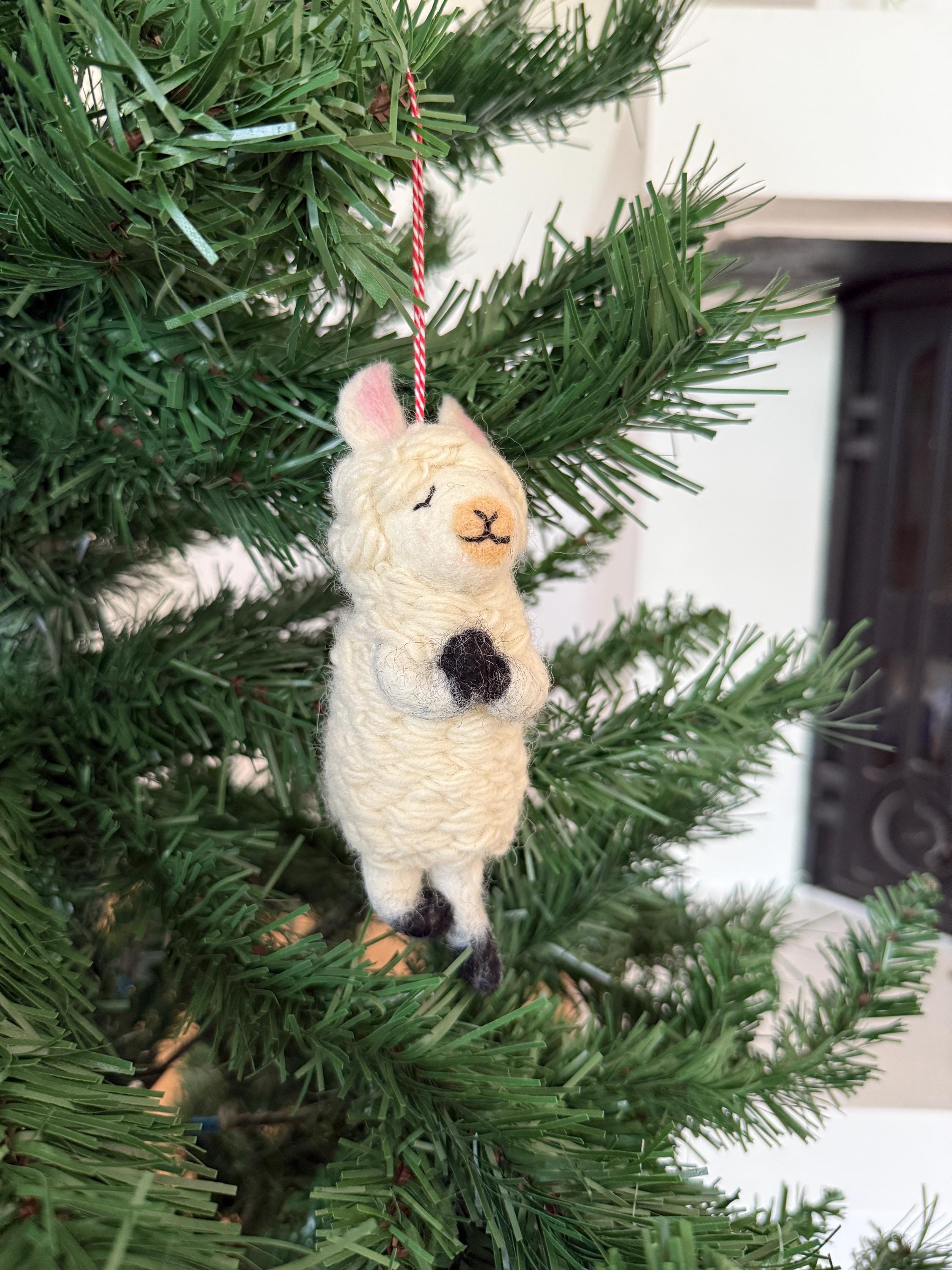 Anhänger Yoga Lama I Weihnachtslama I Weihnachtsanhänger I Christbaumschmuck I Weihnachtsdeko I Weihnachtsbaum I Weihnachtslama I
