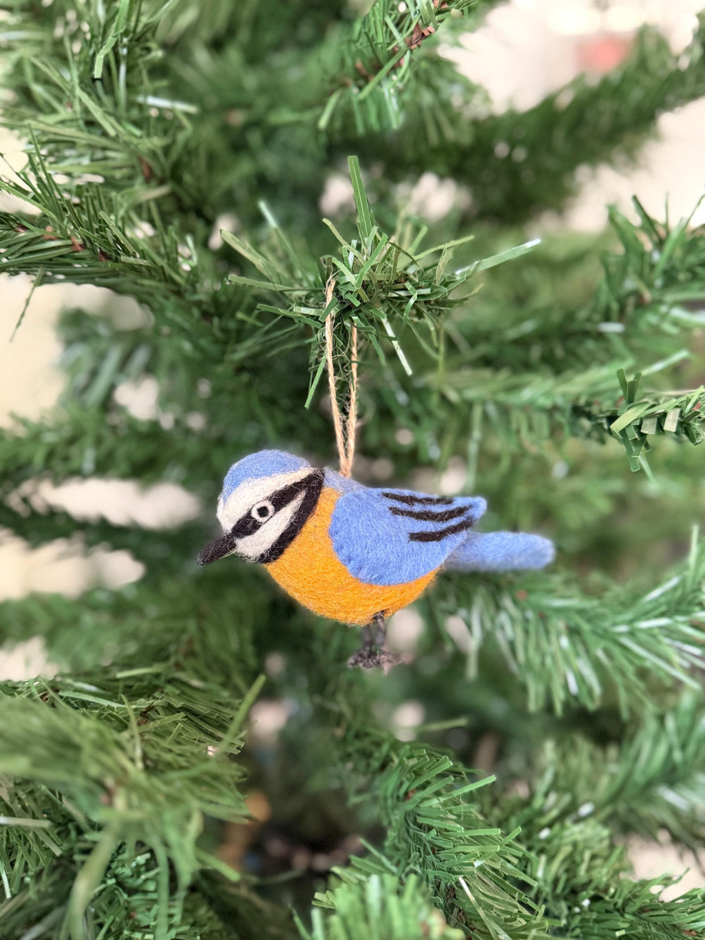 Filzanhänger Blaumeise I Christbaumschmuck I Weihnachtsdeko I Winterdeko I Weihnachtsbaum I Frühlingsdeko I Vogeldeko I Naturdeko I Fair