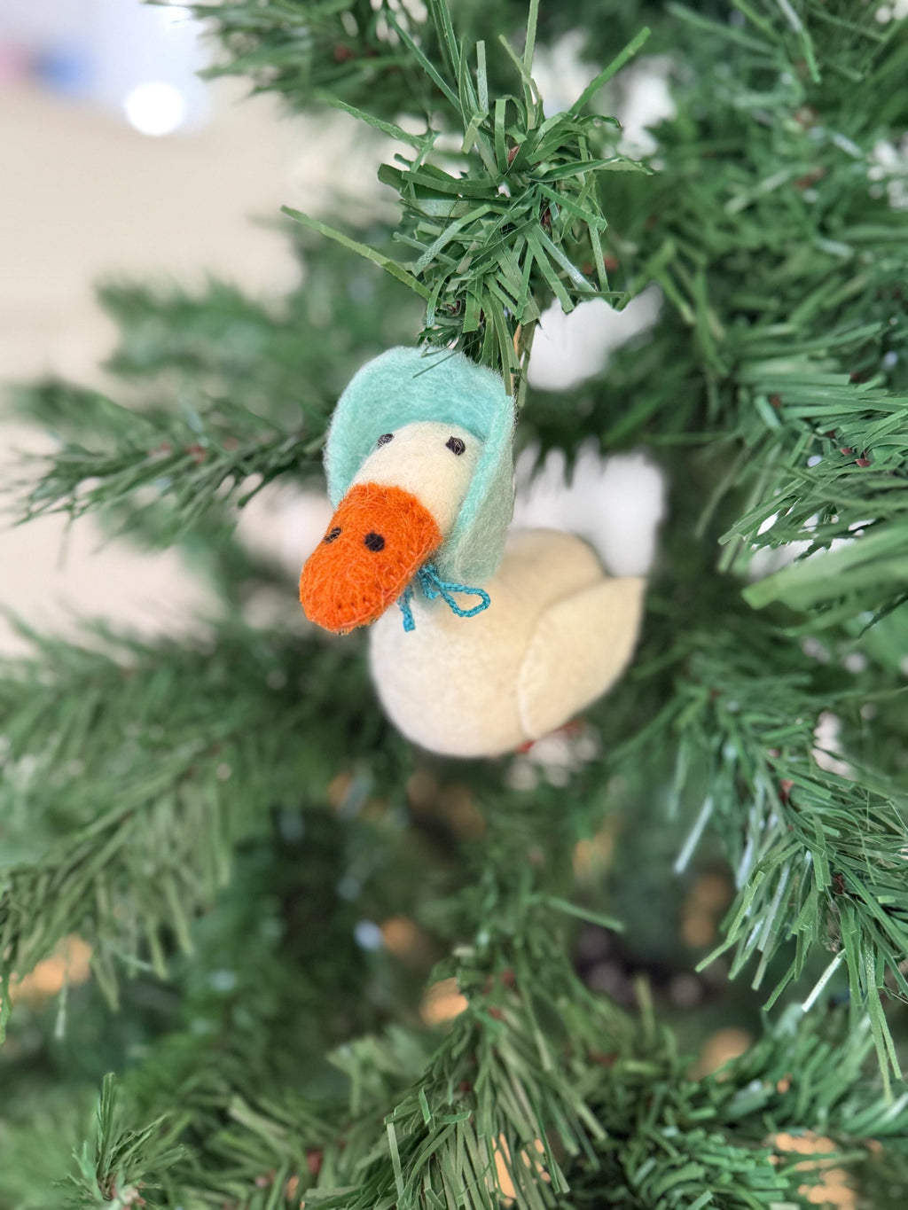 Anhänger Gans I Weihnachtsdeko I Osterschmuck I Osterdeko I Osterstrauß I Filzdeko Ostern I Frühling I Entendeko I Kopftuch