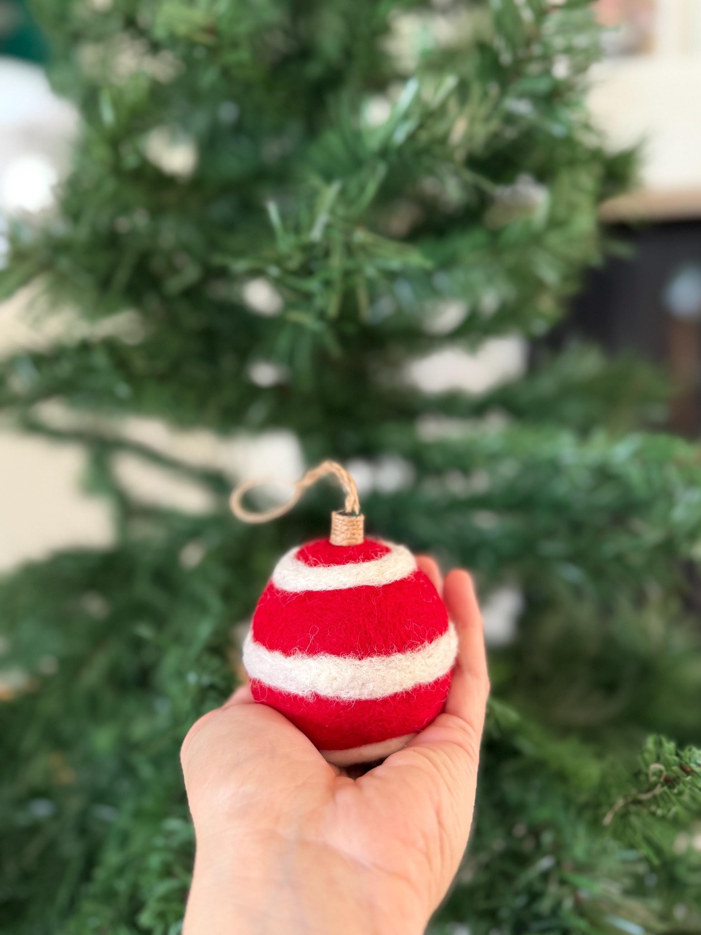 Weihnachtskugel 5er Set aus Filz handgemacht I Weihnachtsdeko I Anhänger I Kugeln handgemacht I Weihnachtsschmuck I Christbaumkugel Filz I