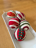 Weihnachtskugel 5er Set aus Filz handgemacht I Weihnachtsdeko I Anhänger I Kugeln handgemacht I Weihnachtsschmuck I Christbaumkugel Filz I