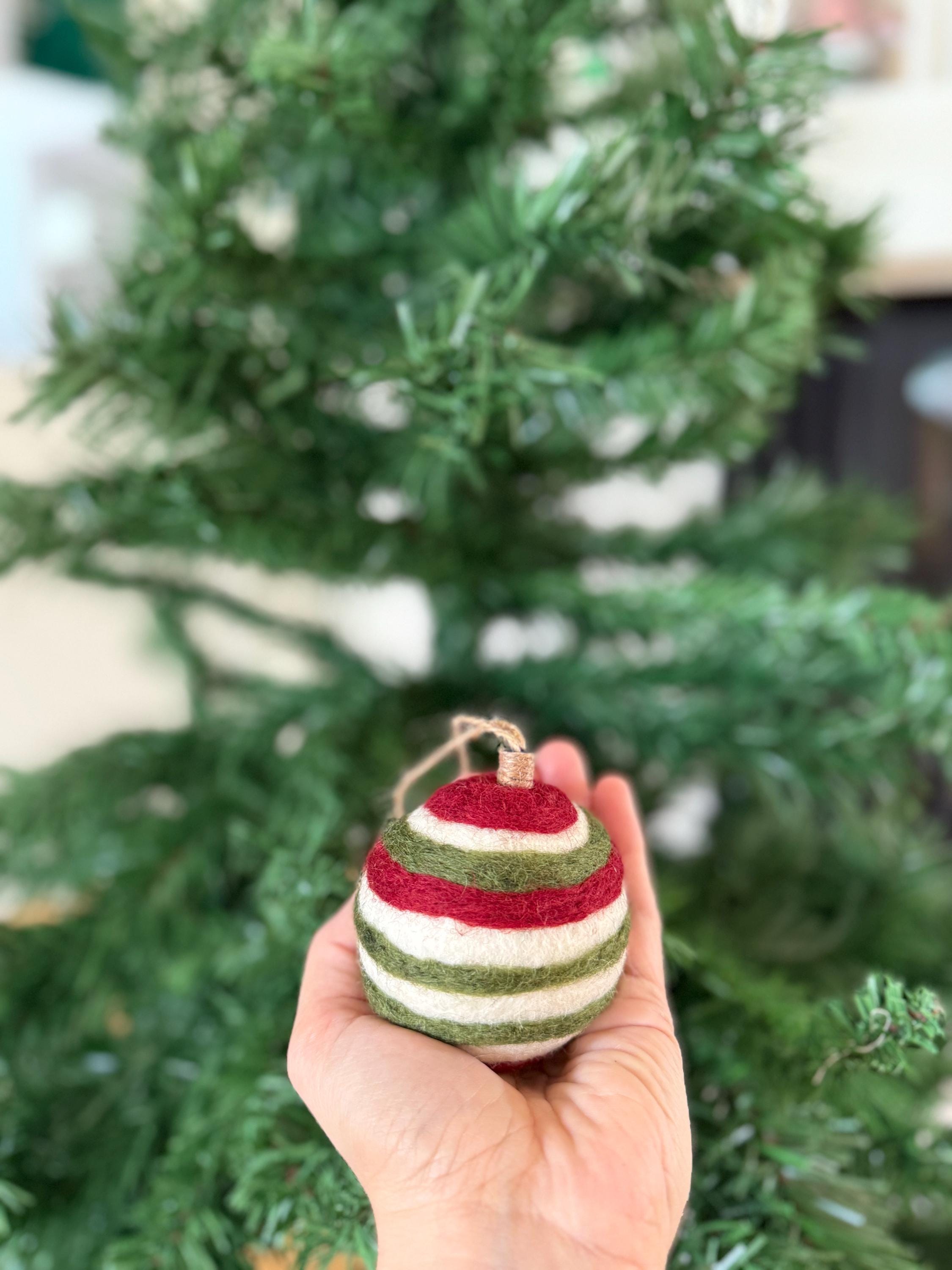 Weihnachtskugel 5er Set aus Filz handgemacht I Weihnachtsdeko I Anhänger I Kugeln handgemacht I Weihnachtsschmuck I Christbaumkugel Filz I