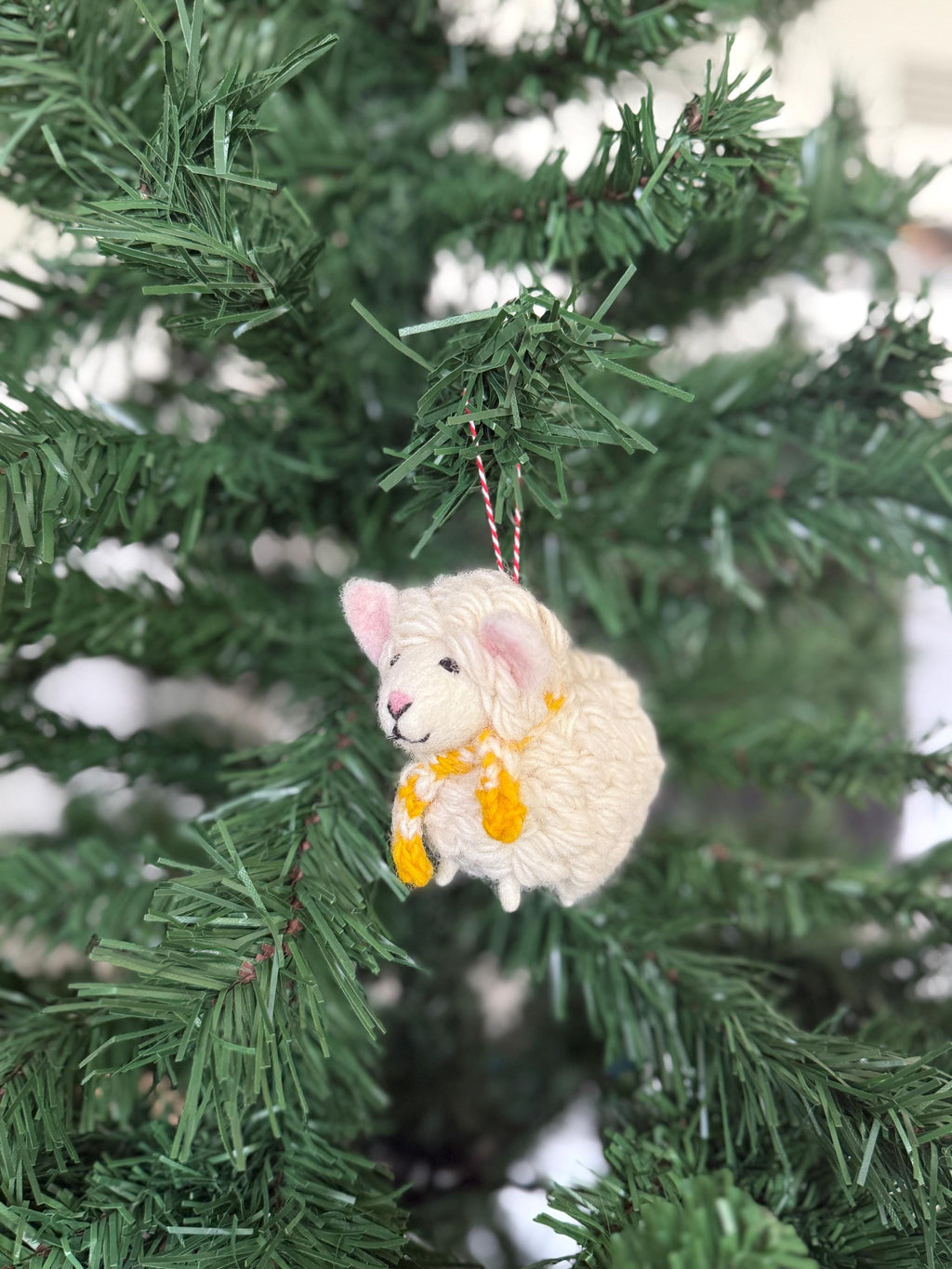 Weihnachtsanhänger Schaf I Christbaumschmuck I Weihnachtsdeko I Winter Weihnachtsbaum I Weihnachtsschaf mit Schal