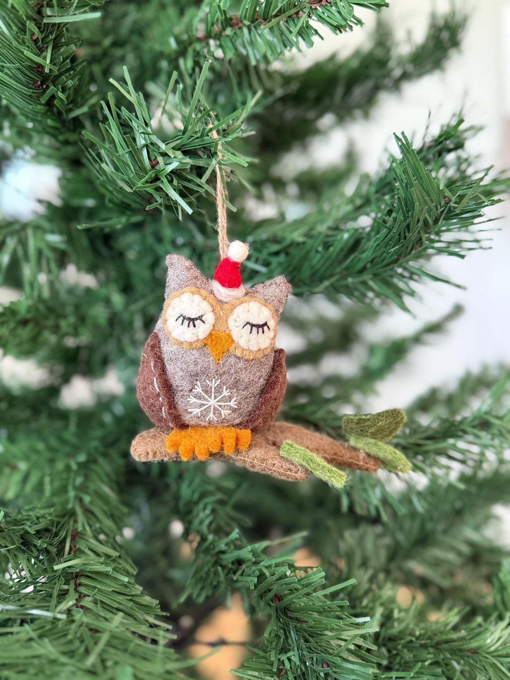 Weihnachtsanhänger Eule I Christbaumschmuck Weihnachtsdeko Winterdeko Weihnachtsbaum I Weihnachtseule