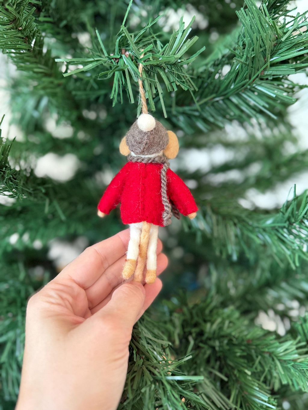 Weihnachtsanhänger Maus I Christbaumschmuck Weihnachtsdeko I Winter Weihnachtsbaum I Weihnachtsmaus