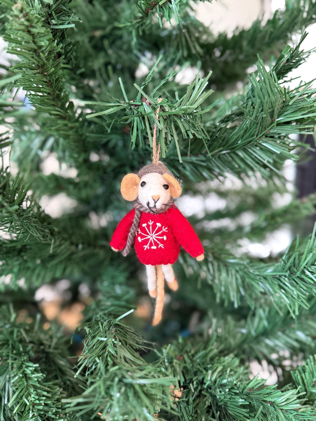 Weihnachtsanhänger Maus I Christbaumschmuck Weihnachtsdeko I Winter Weihnachtsbaum I Weihnachtsmaus
