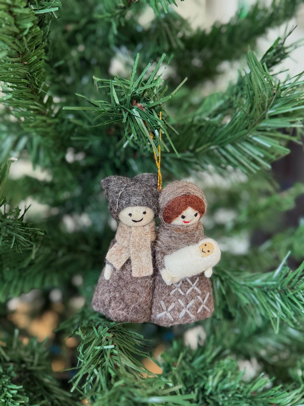Weihnachtsanhänger Maria und Josef I Christbaumschmuck Weihnachtsdeko I Winter Weihnachtsbaum I Heilige Familie