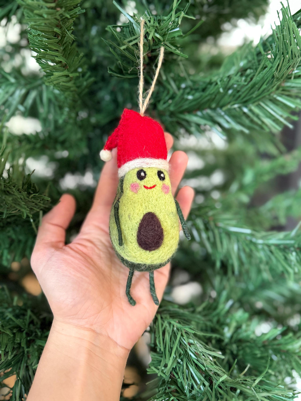 Weihnachtsanhänger Avocado I Christbaumschmuck I Weihnachtsdeko I Winter Weihnachtsbaum I Gemüse I lustige Weihnachtsdeko