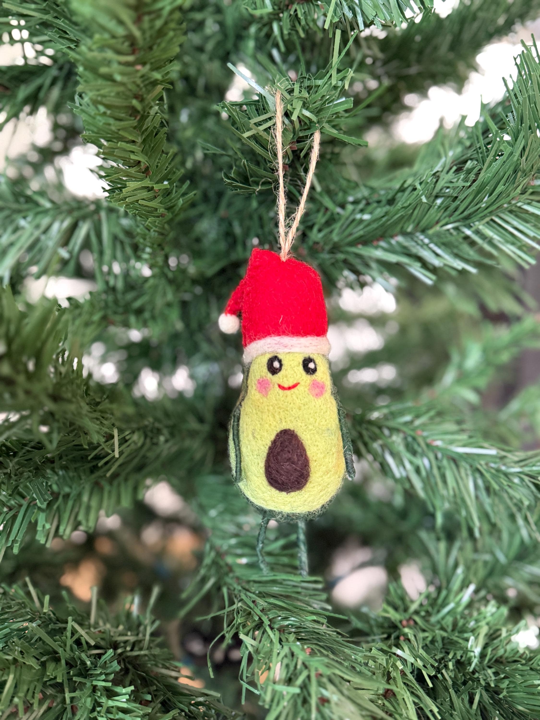 Weihnachtsanhänger Avocado I Christbaumschmuck I Weihnachtsdeko I Winter Weihnachtsbaum I Gemüse I lustige Weihnachtsdeko