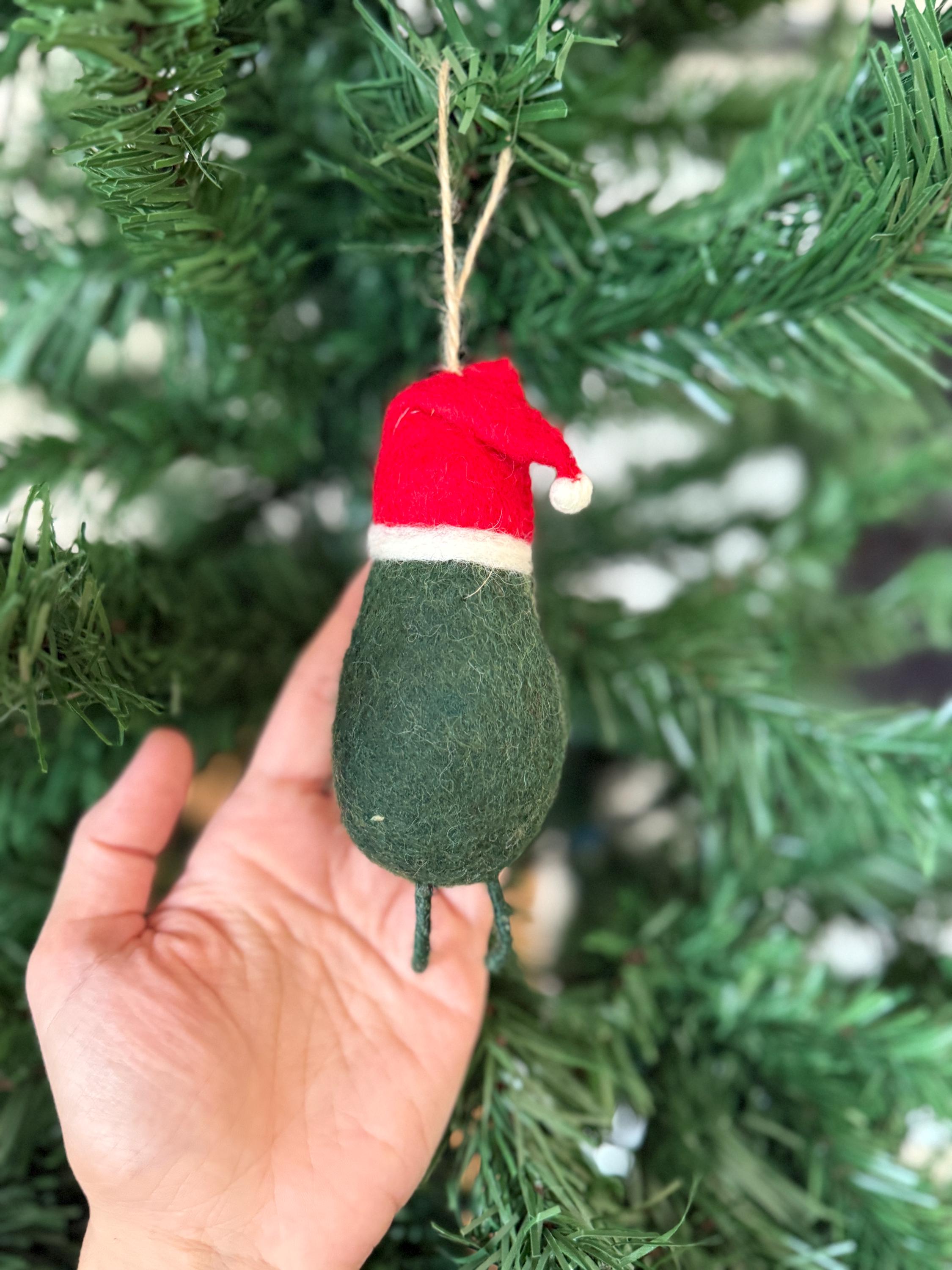 Weihnachtsanhänger Avocado I Christbaumschmuck I Weihnachtsdeko I Winter Weihnachtsbaum I Gemüse I lustige Weihnachtsdeko
