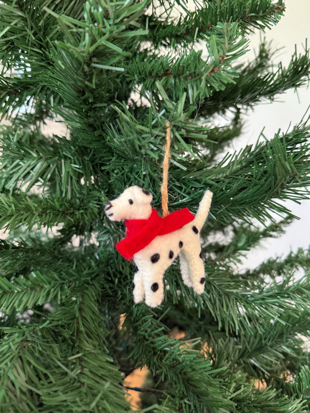 Weihnachtsanhänger Hund Dalmatiner I Filz Christbaumschmuck Weihnachtsdeko