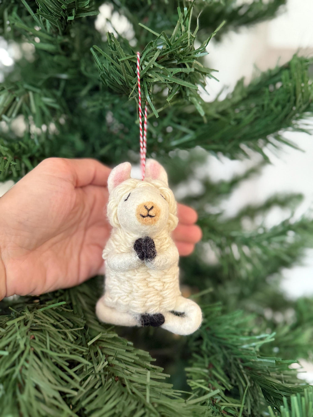 Anhänger Yoga Lama I Weihnachtslama I Weihnachtsanhänger I Christbaumschmuck I Weihnachtsdeko I Weihnachtsbaum I Weihnachtslama I