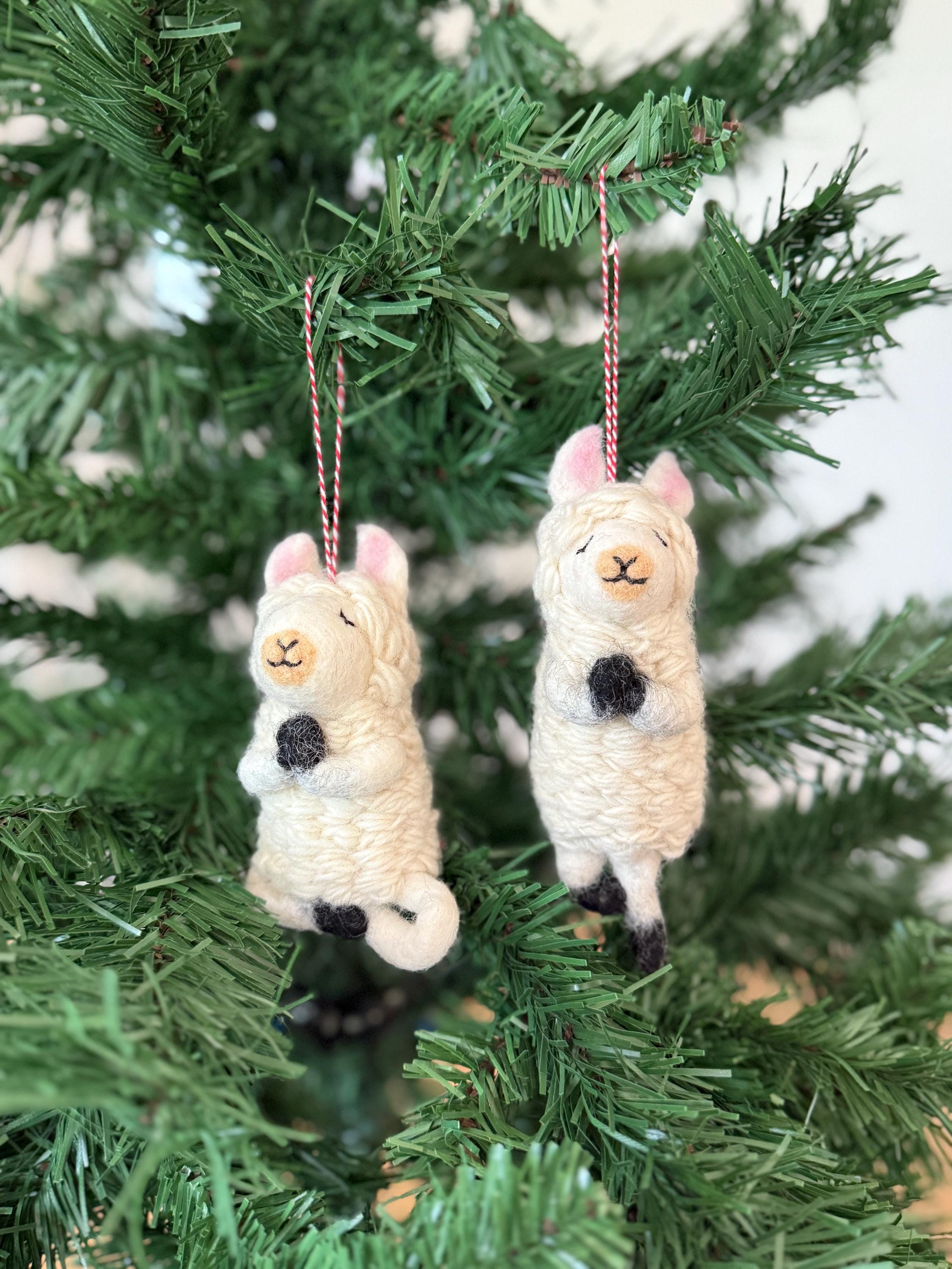 Anhänger Yoga Lama I Weihnachtslama I Weihnachtsanhänger I Christbaumschmuck I Weihnachtsdeko I Weihnachtsbaum I Weihnachtslama I