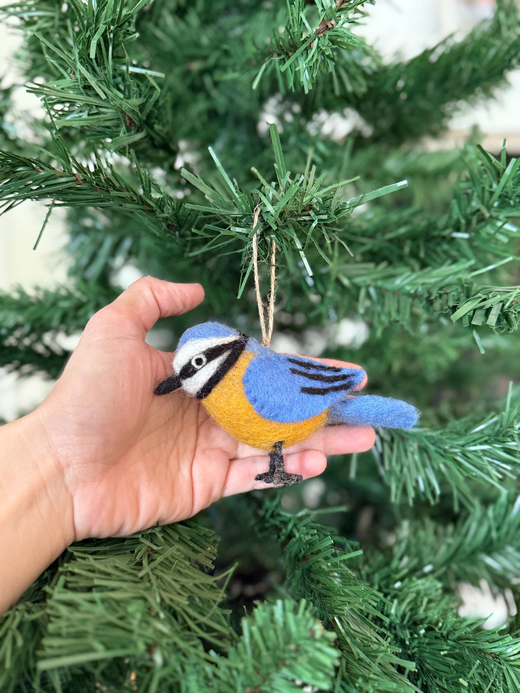 Filzanhänger Blaumeise I Christbaumschmuck I Weihnachtsdeko I Winterdeko I Weihnachtsbaum I Frühlingsdeko I Vogeldeko I Naturdeko I Fair