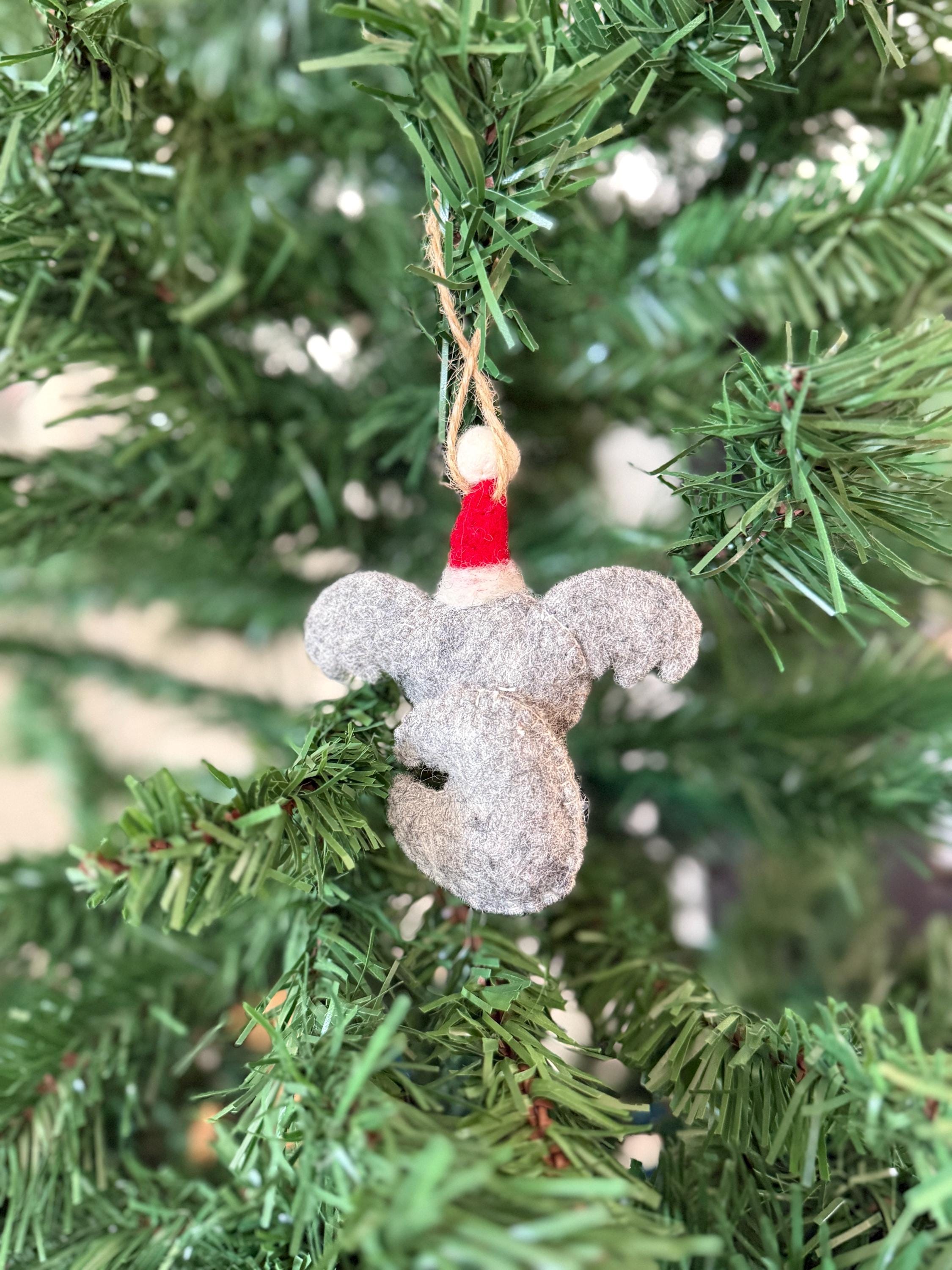 Weihnachtsanhänger Koala I Christbaumschmuck I Weihnachtsdeko I Winter Weihnachtsbaum I Koalabär mit Mütze I lustige Weihnachtsdeko