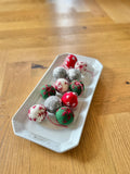 Weihnachtskugel 4er Set aus Filz handgemacht I Weihnachtsdeko I Anhänger I Kugeln handgemacht I Weihnachtsschmuck I Christbaumkugel Filz I