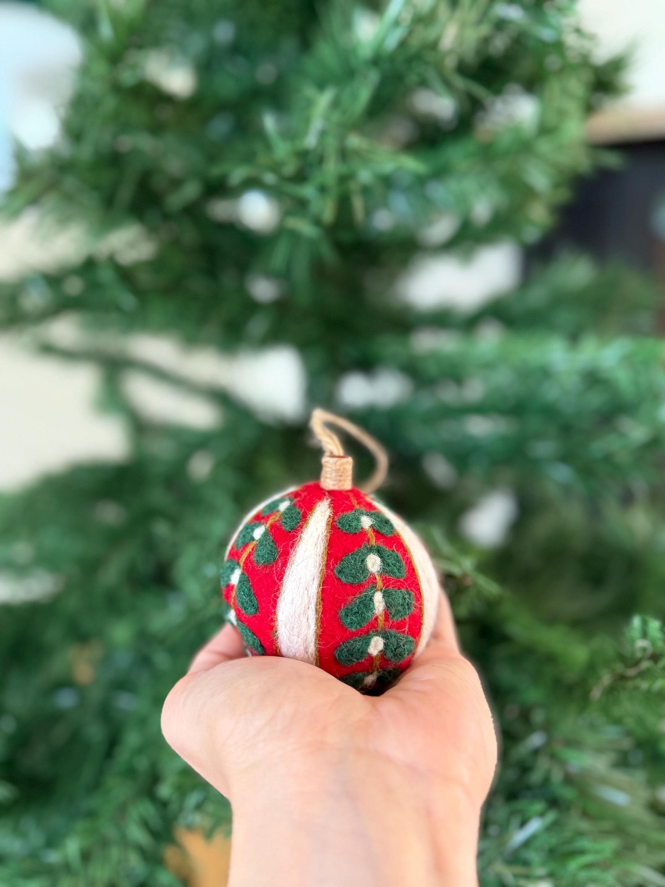 Weihnachtskugel 5er Set aus Filz handgemacht I Weihnachtsdeko I Anhänger I Kugeln handgemacht I Weihnachtsschmuck I Christbaumkugel Filz I