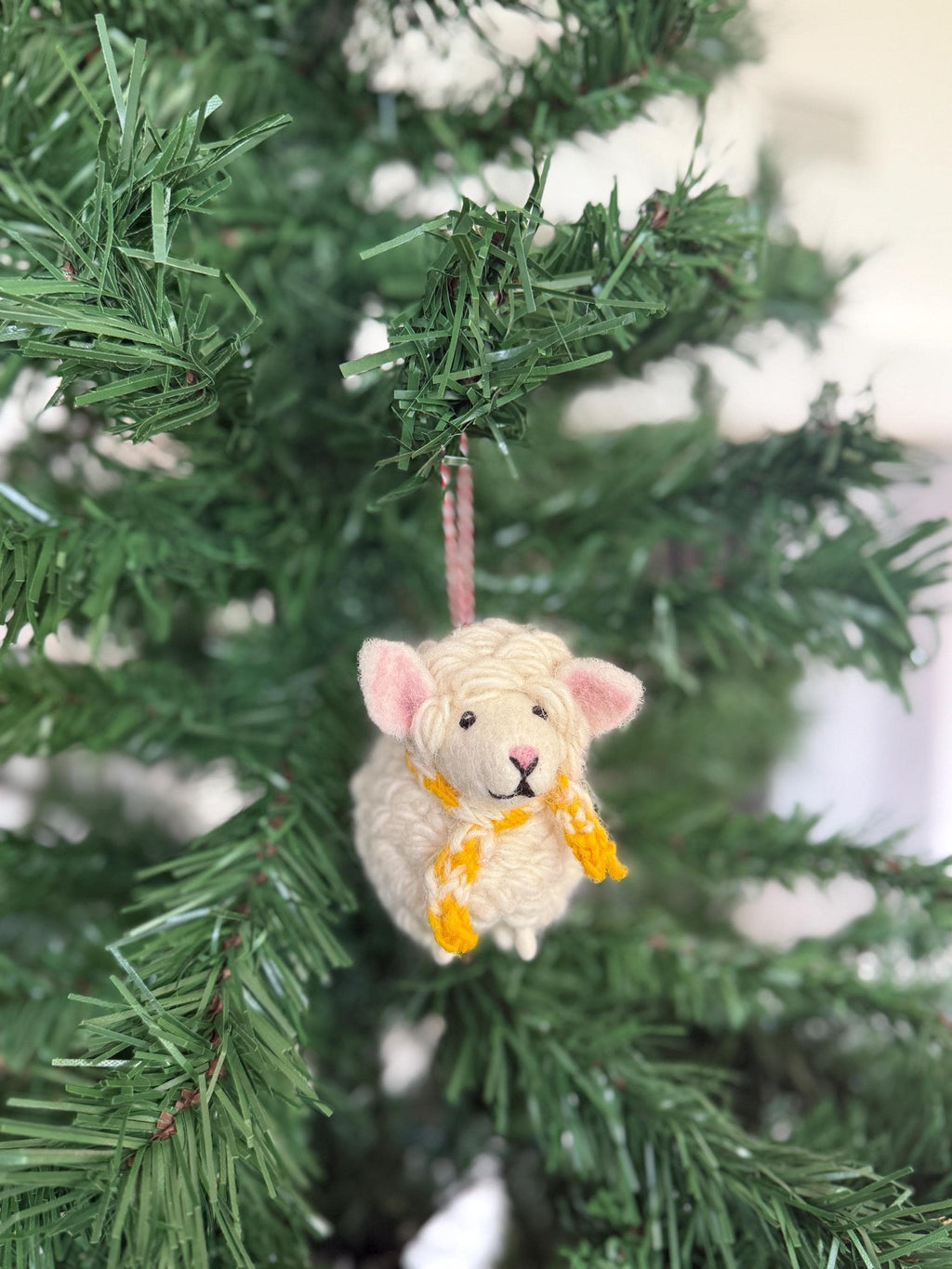 Weihnachtsanhänger Schaf I Christbaumschmuck I Weihnachtsdeko I Winter Weihnachtsbaum I Weihnachtsschaf mit Schal