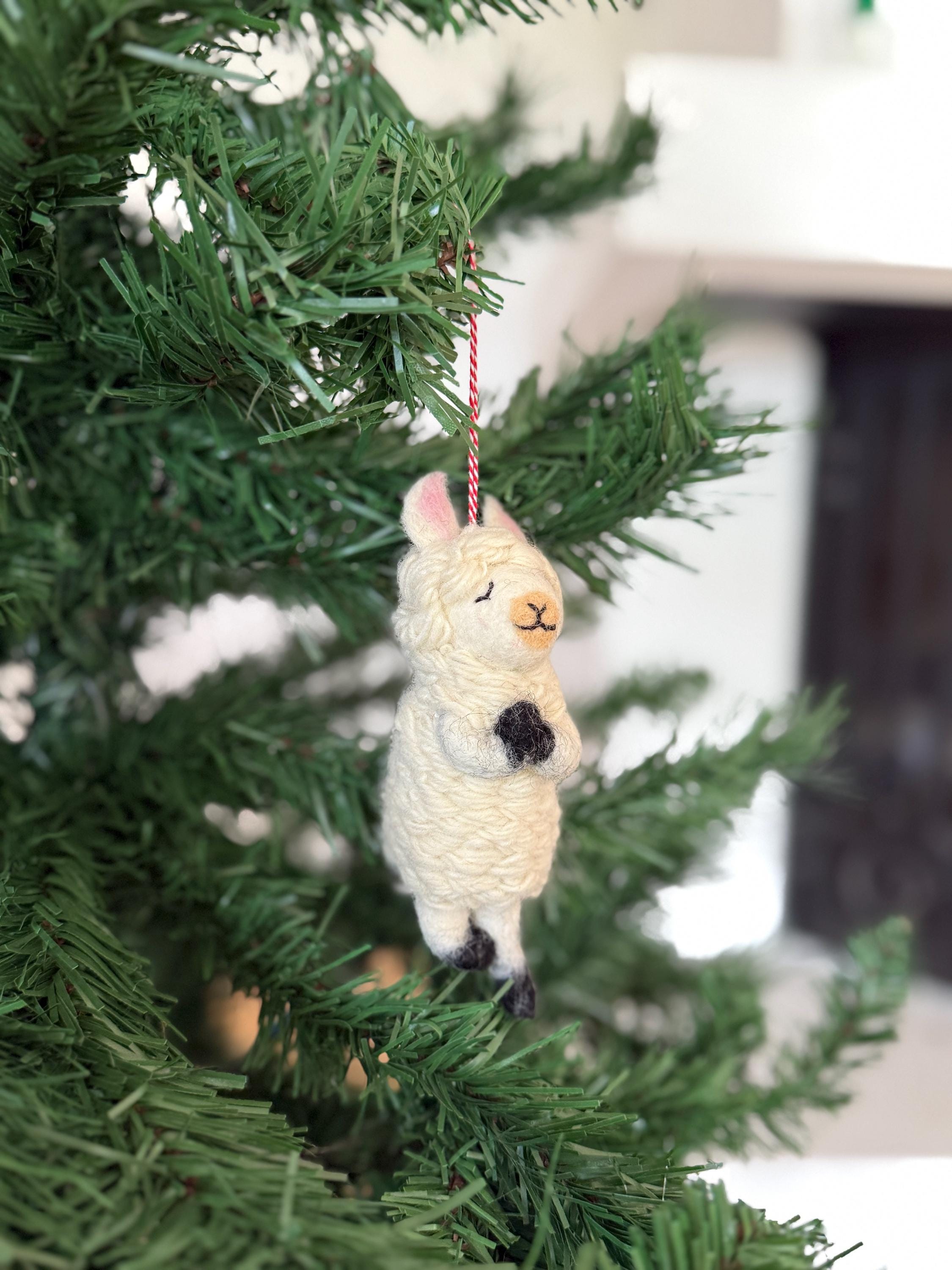 Anhänger Yoga Lama I Weihnachtslama I Weihnachtsanhänger I Christbaumschmuck I Weihnachtsdeko I Weihnachtsbaum I Weihnachtslama I