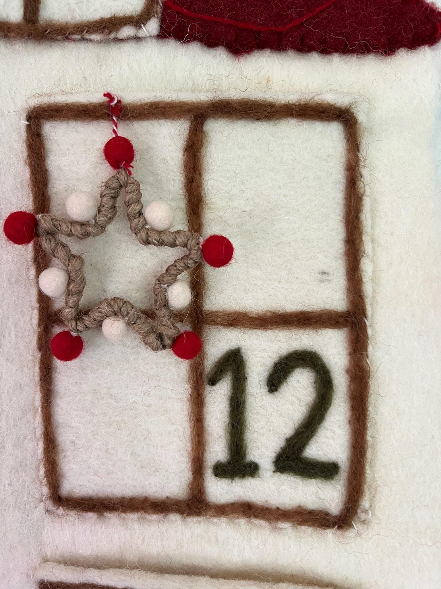 Adventskalender I Filz Deko Weihnachten I Nachhaltige Weihnachten I Befüllbarer Adventskalender I Adventskalender Kinder I Weihnachtsdeko