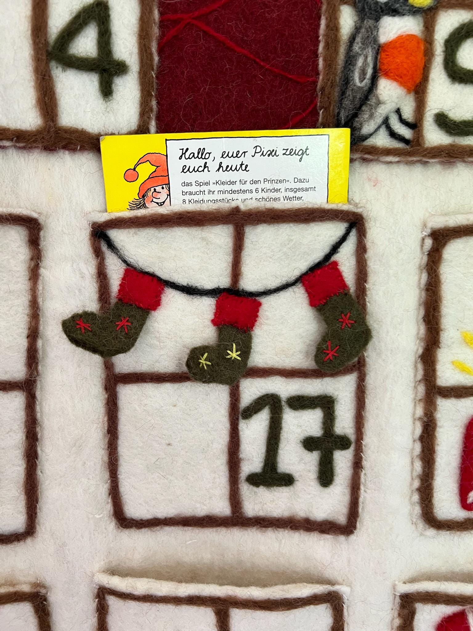 Adventskalender I Filz Deko Weihnachten I Nachhaltige Weihnachten I Befüllbarer Adventskalender I Adventskalender Kinder I Weihnachtsdeko