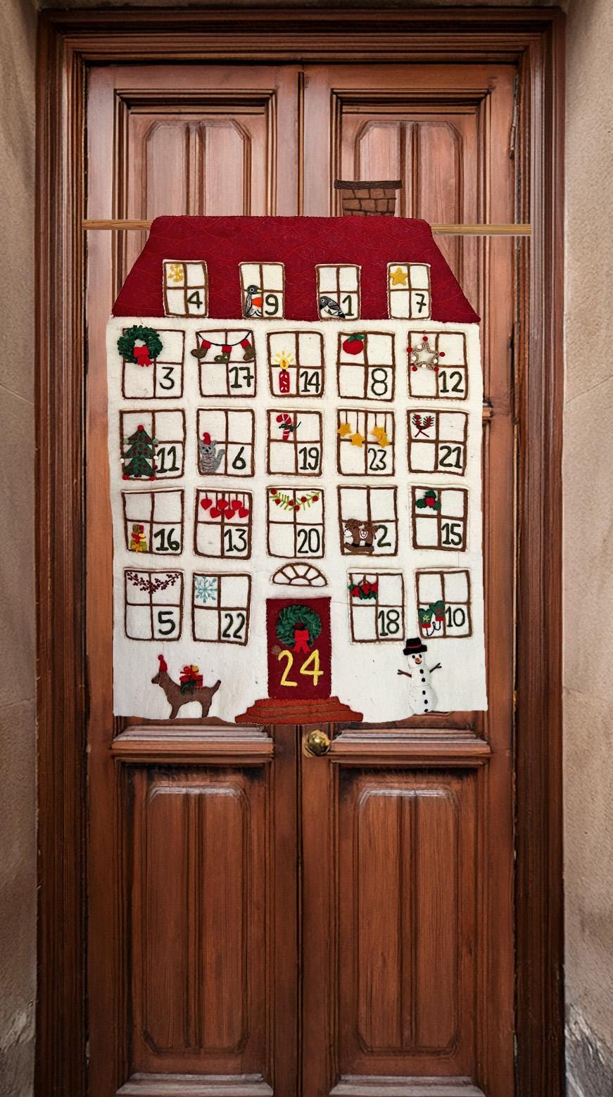 Adventskalender I Filz Deko Weihnachten I Nachhaltige Weihnachten I Befüllbarer Adventskalender I Adventskalender Kinder I Weihnachtsdeko