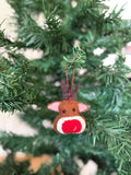 Weihnachtsanhänger Rudolf das Rentier I Filz Christbaumschmuck I Weihnachtsdeko