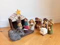 Weihnachtskrippe aus Filz I Weihnachtsdeko I handgemacht I Maria und Josef I Stall I Heilige 3 Könige I Jesuskind