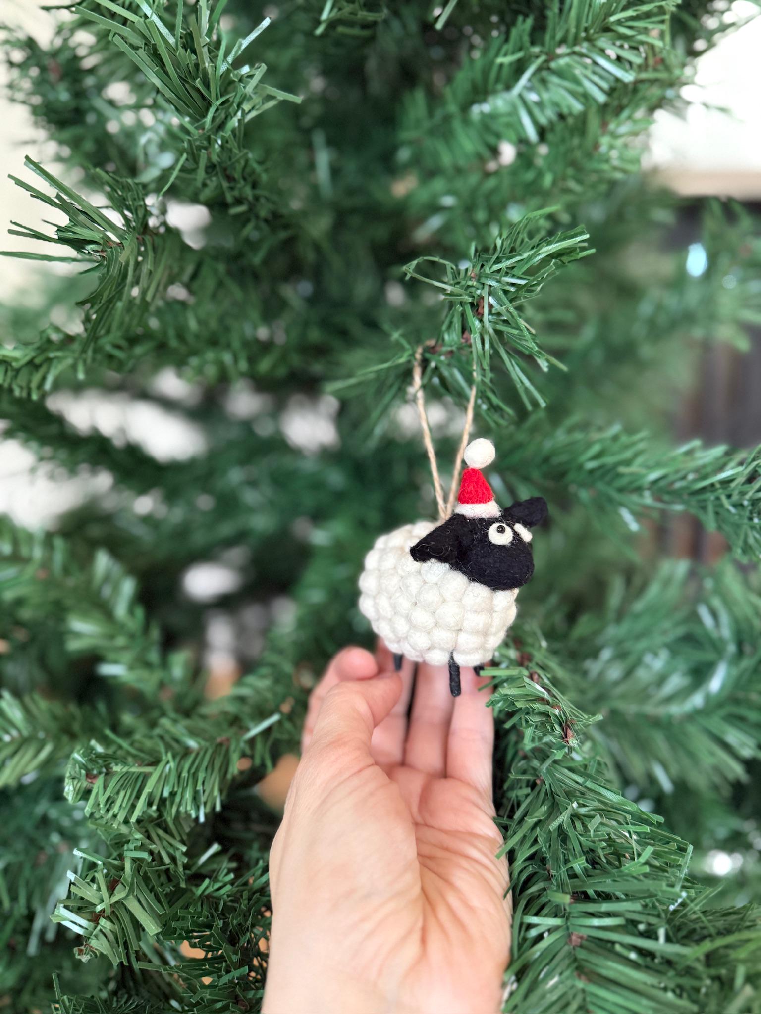 Weihnachtsanhänger Schaf I Christbaumschmuck Weihnachtsdeko I Winter Weihnachtsbaum I Weihnachtsschaf