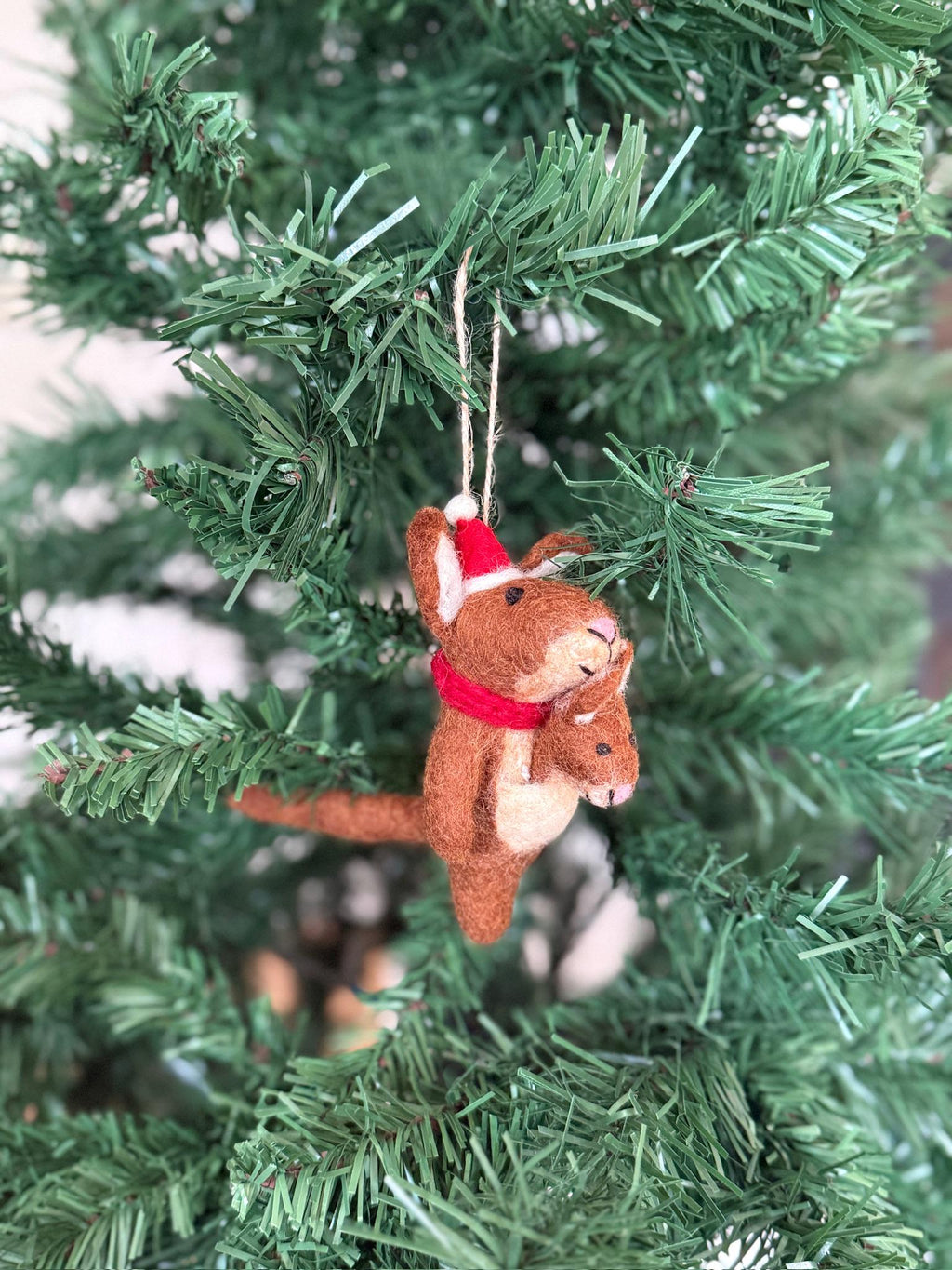 Weihnachtsanhänger Känguru I Christbaumschmuck I Weihnachtsdeko I Winter Weihnachtsbaum I nachhaltig I lustige Weihnachtsdeko