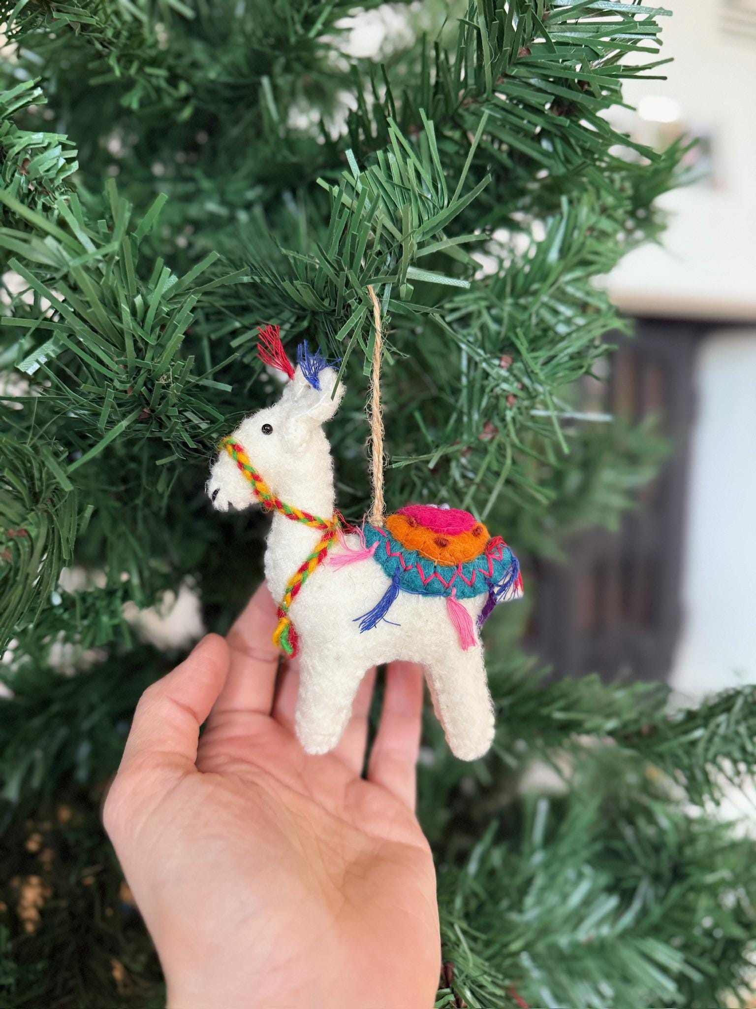 Anhänger Lama I Weihnachten Filz I Osteranhänger I Christbaumschmuck I Weihnachtsdeko I Winter Weihnachtsbaum I Weihnachtslama I Alpaka